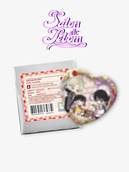 [Regular/Pre-order] Salon de Lebom: Between Aprons & Gloves Heart Can Badge